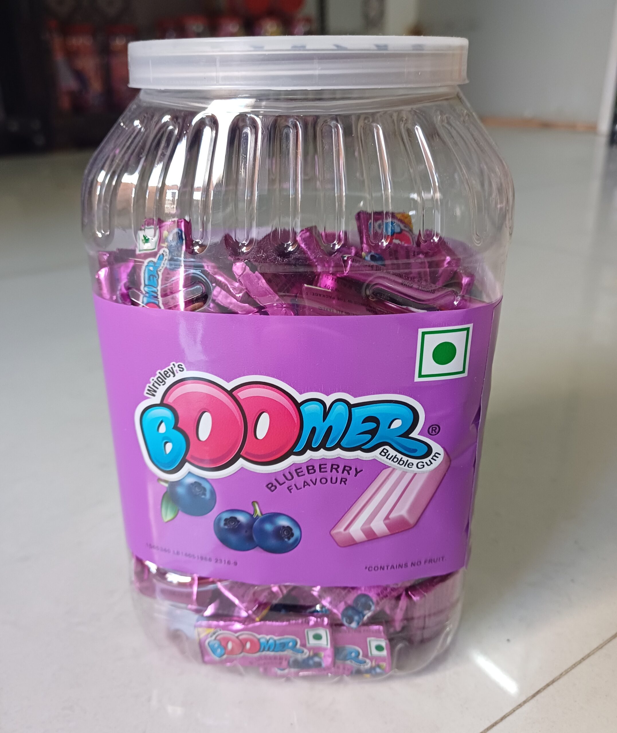 Boomer Blueberry Chewing Gum(Pack Of 2 Jar)