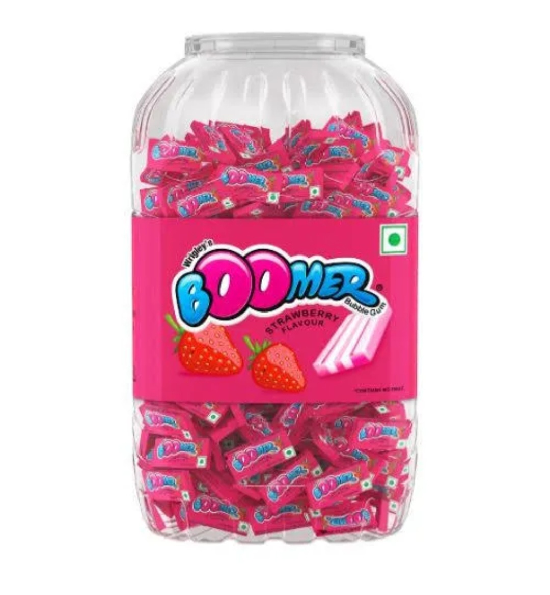 Boomer Strowberry Flavour Chewing Gum