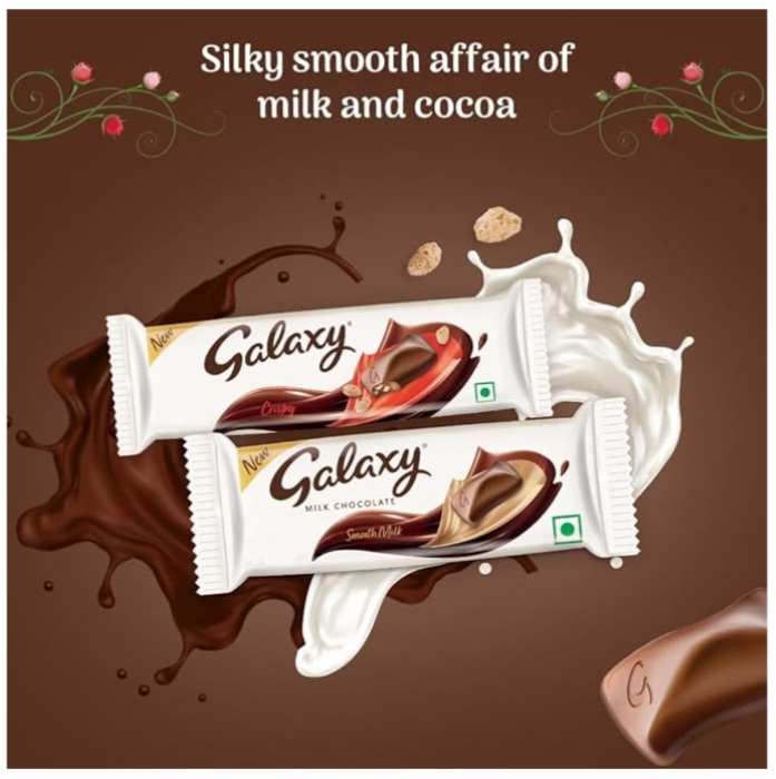 Galaxy Smooth Milk & Crispy Combo Pack Chocolate – (Pack of 12)